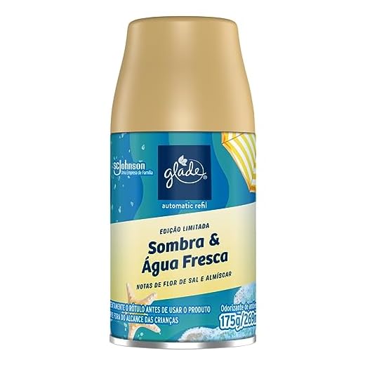 Glade Aromatizador de Ambiente Automático Edição Limitada Refil Sombra e Agua Fresca 269ml