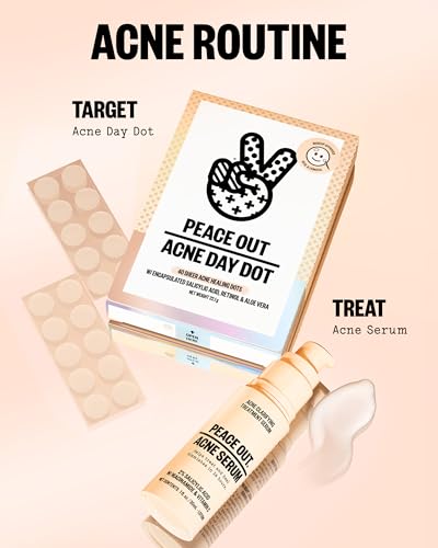 PEACE OUT Acne Day Dot Sheer Hydrocolloid Pimple Patches (40 count) — view 10