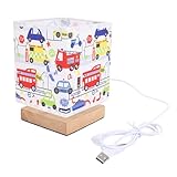 DESIGN ÉLÉGANT VINTAGE : Cette lampe de table de chevet allie magnifiquement le charme rustique aux éléments vintage. La combinaison du grain du bois et des motifs floraux en fait une décoration remarquable pour n'importe quelle pièce, rehaussant l'esthétique générale et créant une ambiance chaleureuse et accueillante dans votre espace.