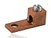 Copper Mechanical Connector, Single Lug Extruded Style, 6-14 Wire Range, 0.193" Mounting Hole, 0.375" Width, 0.4" Height, 1.020" Length