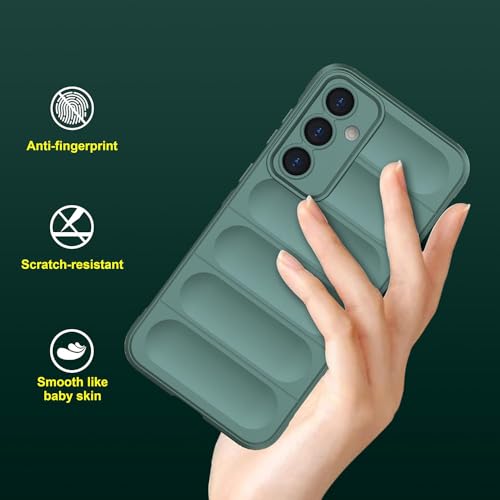 Image of Amazon Brand-Solimo Mobile Cover for Samsung Galaxy S24 Plus 5G | Full Camera Protection | Liquid Silicon Case | Flexible Bumper Case for Samsung Galaxy S24 Plus 5G (Green)