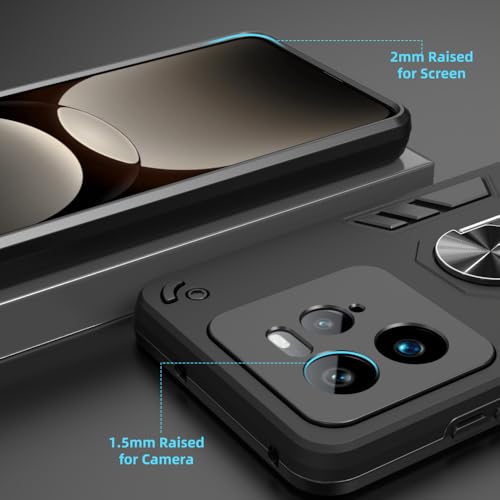 Image of NDCOM for Realme GT 7 Pro Back Cover Case | Slim Protective Realme GT 7 Pro Cover | Shockproof Ring Holder Case
