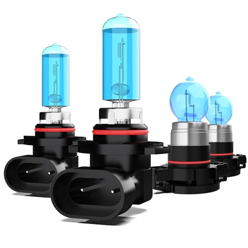 Image of Light Bulbs Fit For GMC Sierra 2500 HD 2015, 9012 5202 High Low Beam Fog Lights High Performance Halogen Headlight Bulb Combo, 6000K White Light, Pack of 4