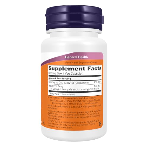 Image of Now Foods CoQ10 100 Mg Cardiovascular Health Capsules - 30 Veg Capsules
