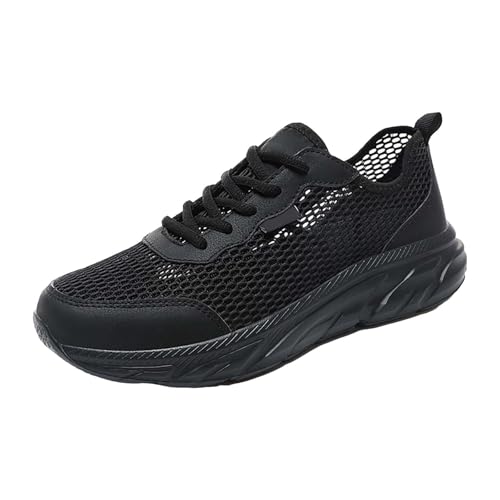 Zapatillas deportivas ligeras de malla para hombre, transpirables, para el tiempo libre, para correr, con suela suave, con cordones, zapatillas de entrenamiento, zapatillas antideslizantes para