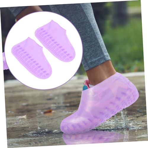 BESPORTBLE 2 pares - Protectores de zapatos para adultos, niños y niñas, diseño grueso para actividades al aire libre miniatura 5