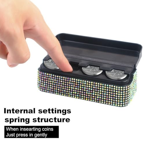 Porta Monedas para Auto con Cristales Brillantes miniatura 2