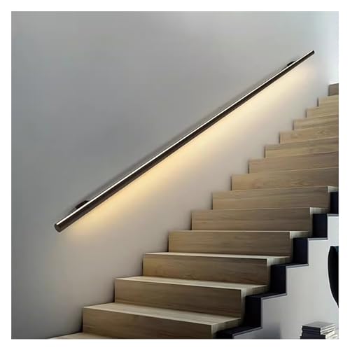 Pasamanos de escalera LED, barra de agarre de aluminio iluminada para escaleras de interior/exterior, seguridad y estilo para porche y patio
