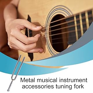 TSLRSA 1 Pcs Diapason en acier inoxydable, A440 Hz Diapason en acier inoxydable, diapason standard, accordeur de musique pour instruments standard Accordeur guitare violon – Image 6