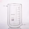 CFO-1000 Glass 1000ml Graduated Flat-Bottom High-Form Jacketed Beaker Double-Layer Lab Reaction Beaker