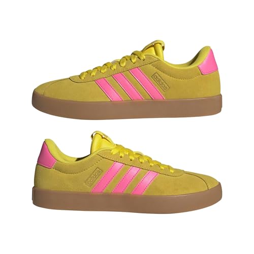 adidas Damen VL Court 3.0 Shoes, Yellow/Lucid pink/Gold met., 36 EU – Ansicht 6