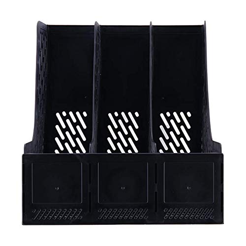 deliPP 3-Comp Mesh Design File Frame Data Holder Magazine Box for School And Office Storage Supplies