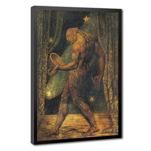 Le fantôme d'une puce de William Blake impression sur toile premium encadrée