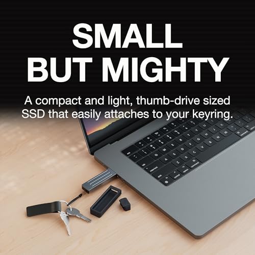 Seagate Ultra Compact 2TB, Portable SSD, 1000MB/s, USB-C, USB 3.2 Gen2, IP54 Water Dust and 3m Drop Resistant, Windows/Mac/iPhone/iPad/Android Phone/Tablet/PS4/PS5/Xbox Compatibility (STMX2000400) - Imagem 5