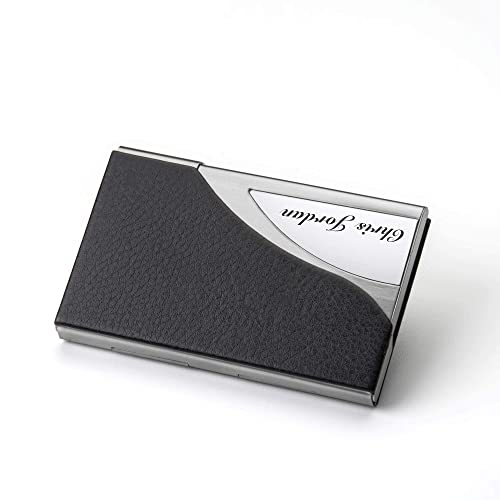 Personalized Card Case with Stainless Part for Free Engraving 6 Colors to Choose4