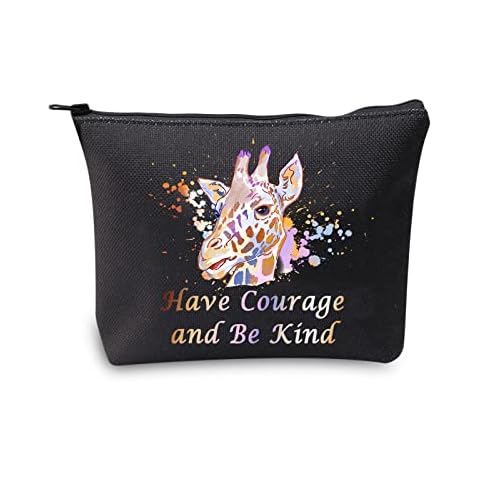 CMNIM Giraffe Gifts Makeup Bag Cute Giraffe Cosmetic Bag Gifts for Giraffe Lovers Inspirational Travel Bag Zipper Pouch Toiletry Organizer, Giraffe Makeup Bag Cover