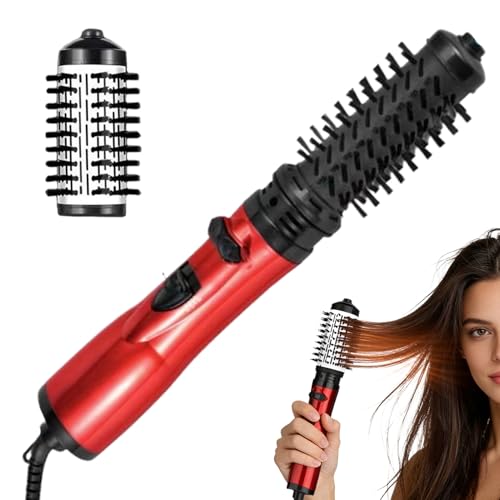 Estilizador para el Cabello,Plancha De Rizado Con 3 Niveles De Calor,Cepillo Secador Rotativo para el Cabello con Iones Negativos y Función Alisadora - Para Mujeres Estilizador De Alisado Y Ondas