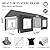 GARTOO Upgrade 12' x 20' Heavy Duty Carport - Extra Large Outdoor Shelter with Roll-up Ventilated Windows & Side Doors, Portable Garage for Car Truck Auto Motorcycle Boat Outdoor Events Party, Gray
