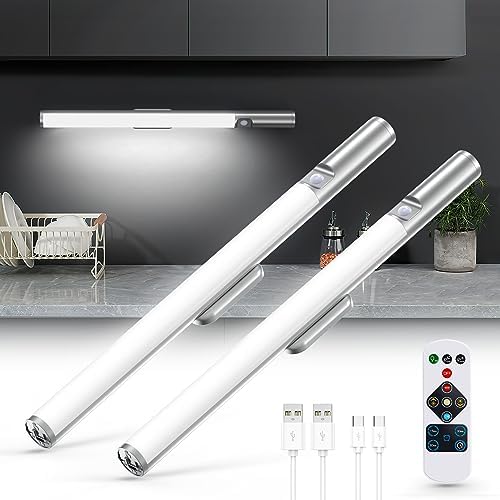 Boadw lampe de base cuisine LED détecteur de mouvement 40cm USB rechargeable dimmable armoire d