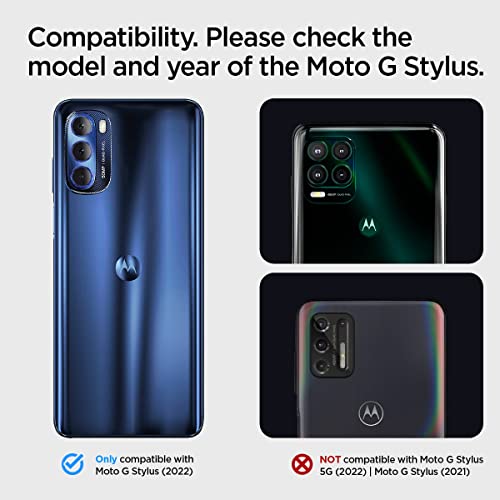 Image of Spigen Liquid Air Designed for Moto G Stylus 2022 Case - Matte Black