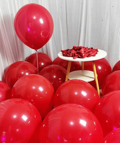 Image of 90 Pack Red Balloons 18 inch Red Latex Party big Balloon Bulk for Various Party Events Decorations