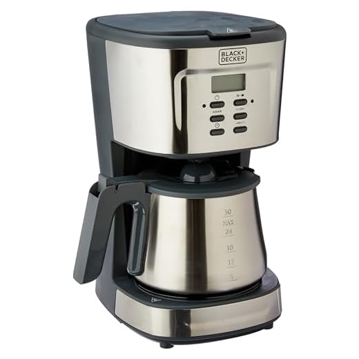 Black Decker Cafeteira com Jarra Inox, Programável, com Ajuste de Intensidade, Modelo CM300G, 127V
