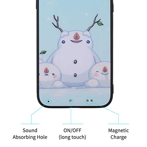 Capa de celular Zwbfu Illumination Bulit em 500 mAh Bateria Recha-rgeable ultrafina sensível ao toqu