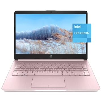 HP Laptop HD de 14 polegadas de streaming, processador Intel Celeron Quad-Core 8GB, RAM DDR4, 64GB eMMC, 1 ano Office 365, Wi-Fi, Bluetooth, HDMI, RJ-45, Webcam, USB tipo A e C, com acessórios GM