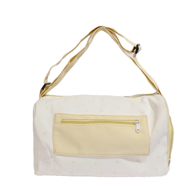 Sac à bandoulière en toile pour femme grand format zippé