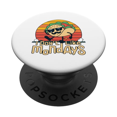 I Don't Like Mondays Divertente Taco Martedì Retro Tramonto Vintage PopSockets PopGrip Intercambiabile
