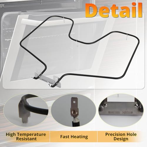 Elemento para hornear horno de recambio compatible con sistemas Hotpoint WB44K10005 4
