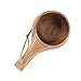 Tissting 220ml/7.4oz Kuksa Wooden Cup Handmade Finnish Wood Mug for Coffee & Tea | Portable Nordic Style with Thin Handle, Ideal for Camping, Hiking, Outdoors (Thin Handle)