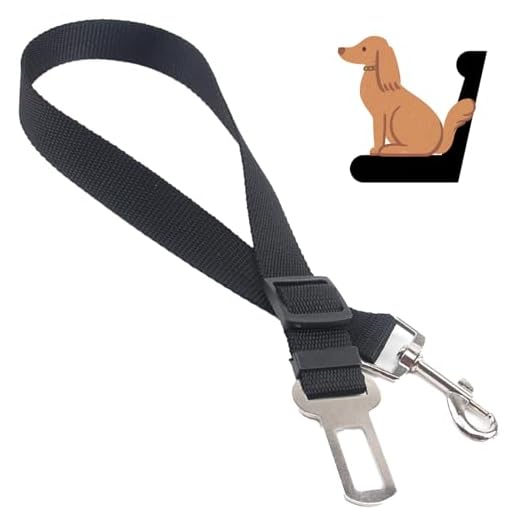 1 Pieza Cinturon Seguridad Perro Coche,Cinturon para Perros Coche,Correa Coche Perro,Arnes Perro Coche,Correa Perro Coche,Cinturón de Seguridad para Perros,Nailon,Ajustable,para Perros,Gatos