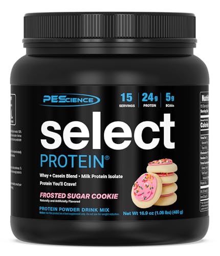 Image of PEScience Select Protein Powder, Frosted Sugar Cookie, 15 Servings | Whey and Casein Blend, Lean Protein Powder, Low Calorie, Low Carb, Keto Friendly, Gluten Free