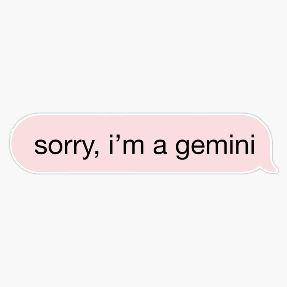 Amazon.com: Sorry Im A Gemini Pink Text Sticker Vinyl Waterproof