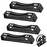 4 Stück 3D Drucker Filamenthalter, 3D Drucker Filament Halter, 3d drucker zubehör, Befestigungsregale, Verstellbare Filament Halterung für PLA/ABS/TPU/FDM3D Druckmaterial (Schwarz)