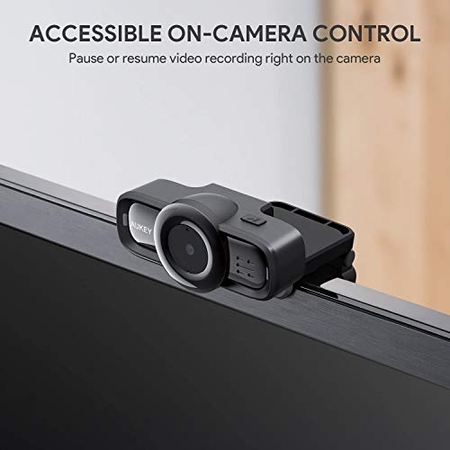 AUKEY Autofocus Webcam 1080p Full HD with Noise Reduction Microphones, USB Webcam for Online Class, Zoom Meeting Skype Facetime Teams, PC Mac Laptop Desktop [Upgraded] - Thumbnail 7