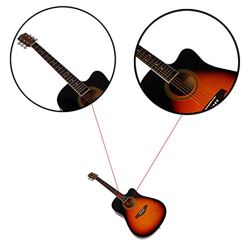 JTRHD Guitare Acoustique Manquant d’angle Lumineux Folk Guitar Body Barrel pour Adultes et Enfants (Couleur : A, Size : 41 inches) - Les Beatles, Paul McCartney, John Lennon, RIngo Starr, George Harrison JTRHD Guitare Acoustique Manquant d'angle Lumineux Folk Guitar Body Barrel pour Adultes et Enfants (Couleur : A, Size : 41 inches) – Image 5