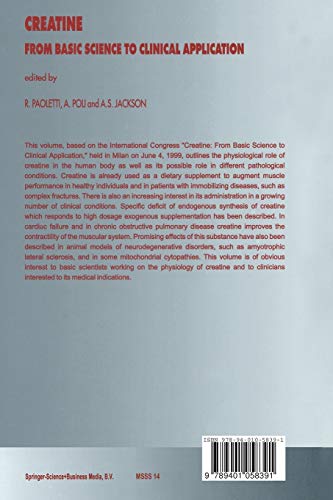 Creatine: From Basic Science to Clinical Application: 14
