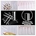 UNA GELLA No C Curve Nail Tips 504 PCS Extra Long XXL Tapered Square Nail Tips Half Cover Nails tips Straight Shape For French Acrylic Nails False Fake Clear Tips Square Shape with Box