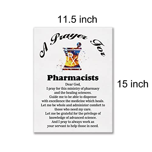 Lexsivo A Pharmacist's Prayer Canvas Home Wall Art Decor Pharmacy Gift Painting 11.5X15 Poster Framed Ready To Hang #TOP1