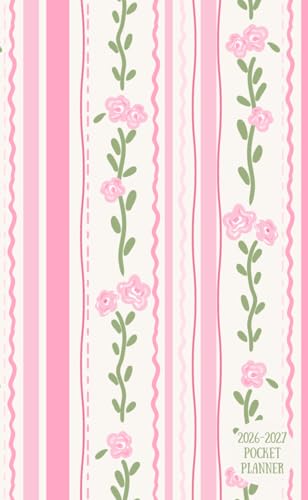 2026-2027 Pocket Planner: 18-Month Mini Calendar Book for Purse (Cottagecore Roses) image 2