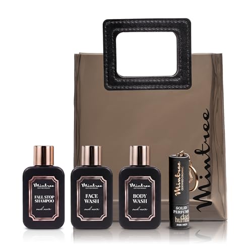 Image of Mintree 4 in 1 Bath and Hair Care Gift Hamper for Men, All Skin Types