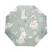 Produktbild Bigjoke Regenschirm, 3-fach faltbar, automatischer Öffnung, niedliches Hasen-Design, winddicht, Reise-Regenschirm, kompakt für Jungen, Mädchen, Männer, Frauen