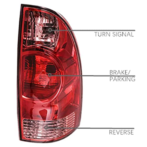 Seblaff 2-Pack Lh+Rh Tail Light Assembly Replacement For 2005-2015 Tacoma 81560-04150 81550-04150 Driver And Passenger Side #TOP2
