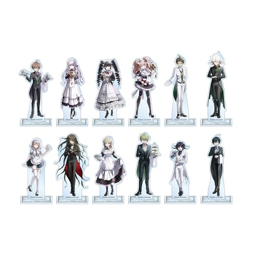 danganronpa series maid amp butler ver trading acrylic stand box of 12