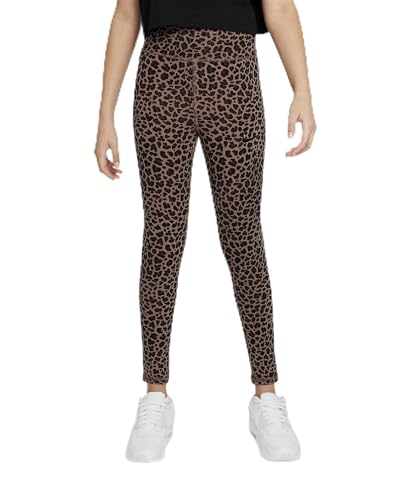 Nike Girls' Sportswear Graphic Leggings, Leopard, S Regular US