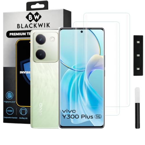 Image of Blackwik UV Curved Tempered Glass for Vivo Y300 Plus | 2-Pack