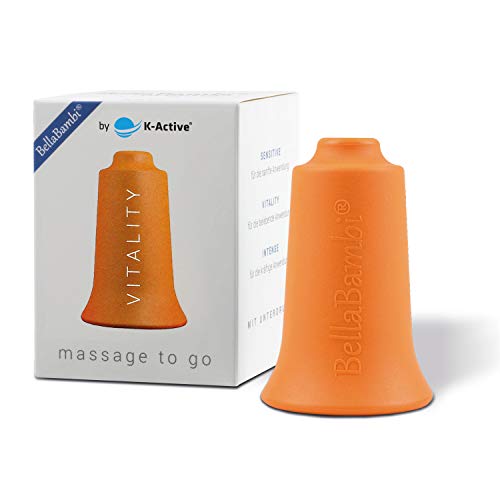 BellaBambi Schröpfcup by K-Active VITALITY original für die Unterdruckmassag (Orange 3.5 cm)