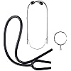 IMPASSE Dual Headed Stethoscope | 24 PVC Tubing (61 cm) | Aluminum Anodized & Plastic Coated Heads | Ultra-Sensitive Diaphragm | PVC Zippered Pouch Included | Ideal for Professionals & Home Use